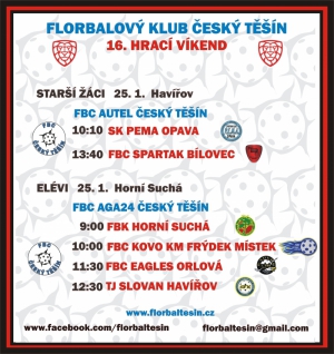 Starší žáci a elévi hrají v sobotu.