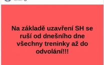 TRÉNINKY SE RUŠÍ !!!