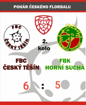Vítězíme ve 2. kole poháru Českého florbalu