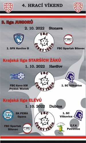 Premiéra juniorů v neděli